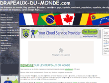 Tablet Screenshot of drapeaux-du-monde.com